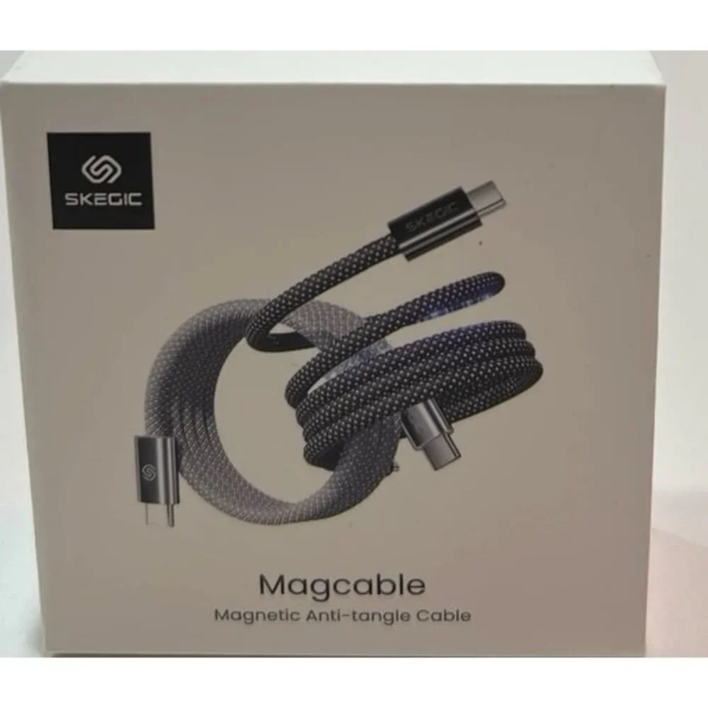 SKEGIC MagCable, a magnetic anti-tangle charging and data transfer cable.
